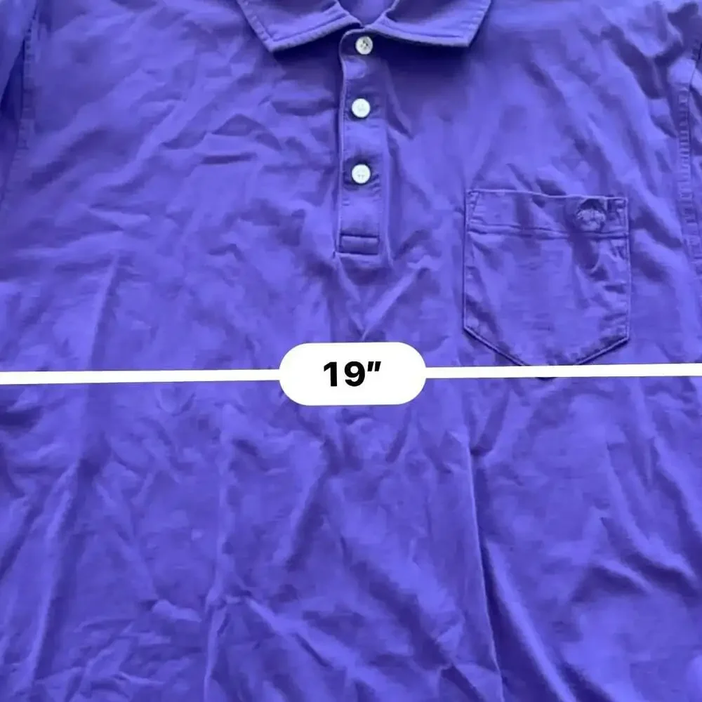 Brooks Brothers 346 Purple Polo Shirt Men's XL 100% Cotton